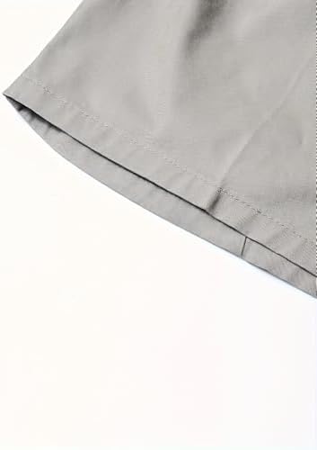 Pantalones cortos casuales para hombre, hechos de 100 %, con bolsillos con cremallera y una cintura ajustable con cordón